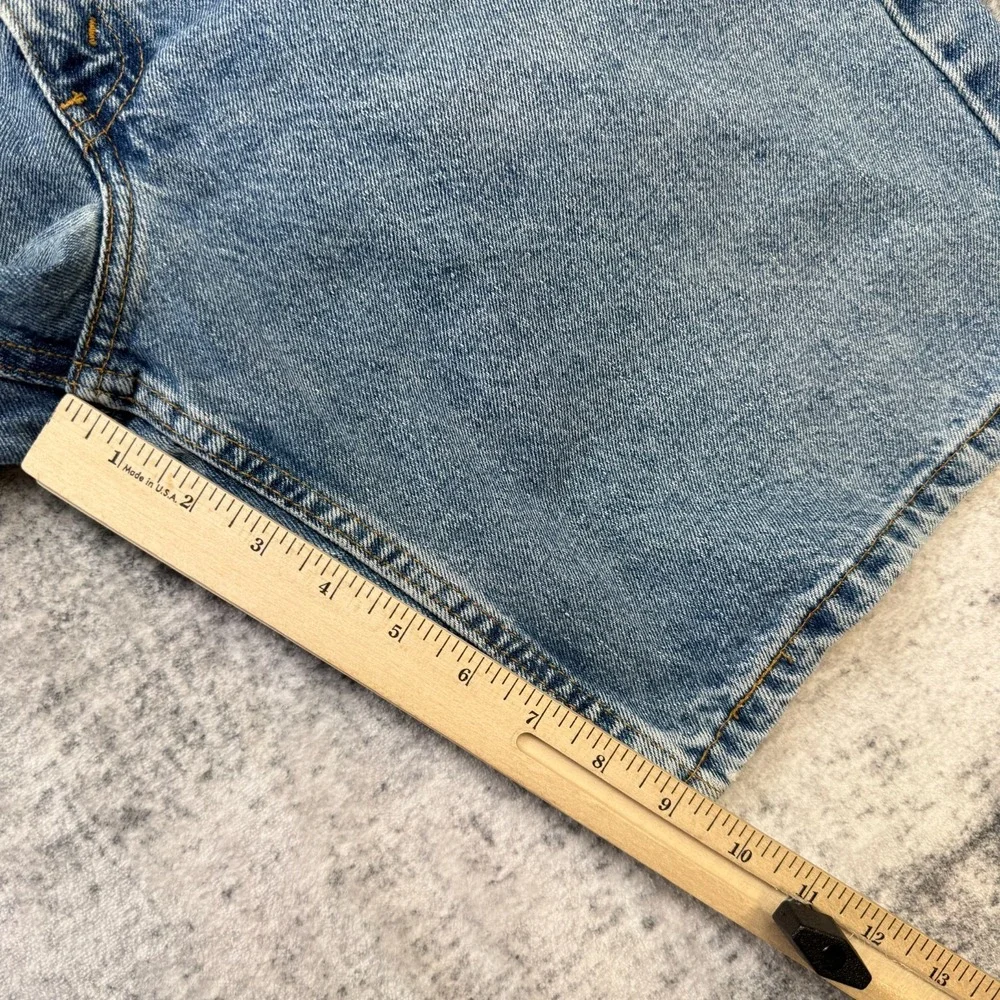 VTG Levis Jean Shorts Mens 32 (Fits 30) 505 Relaxed Fit Blue Denim Jorts Dad Y2K